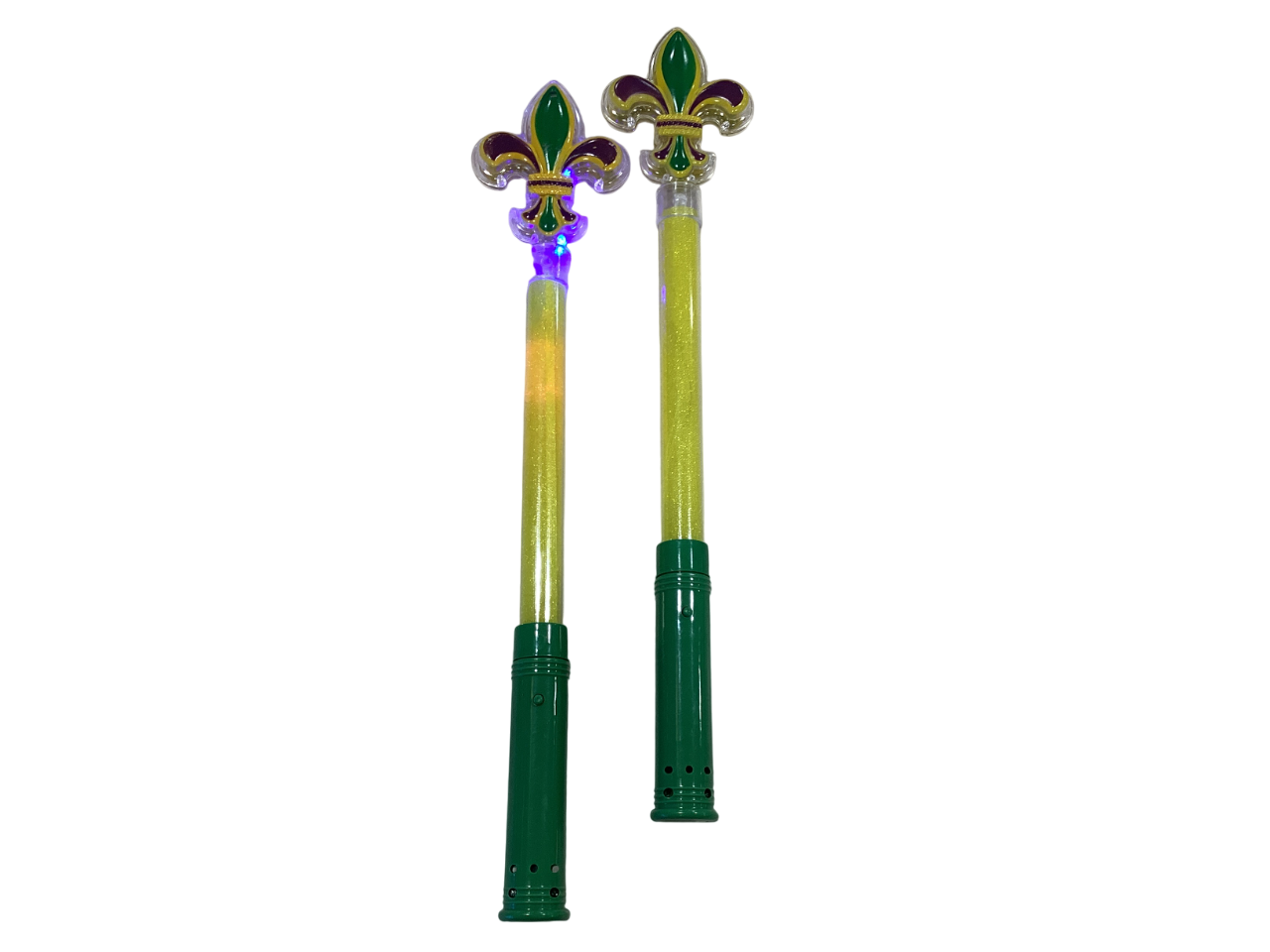 19" Light Up Fleur de Lis Wand 4pc