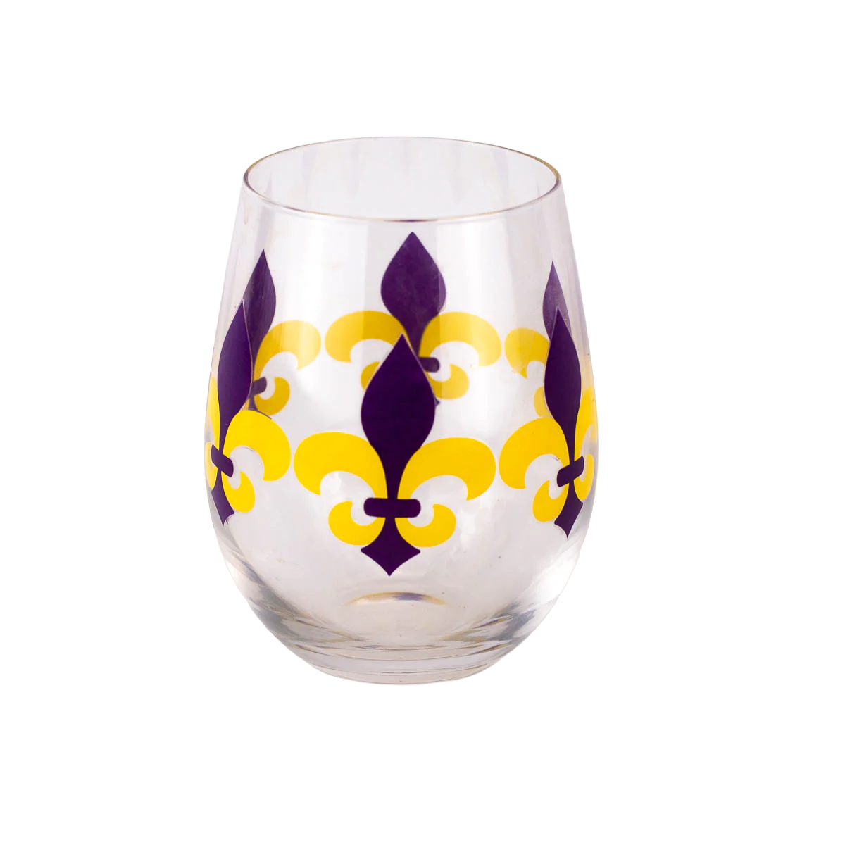 Fleur de Lis Wine Glass