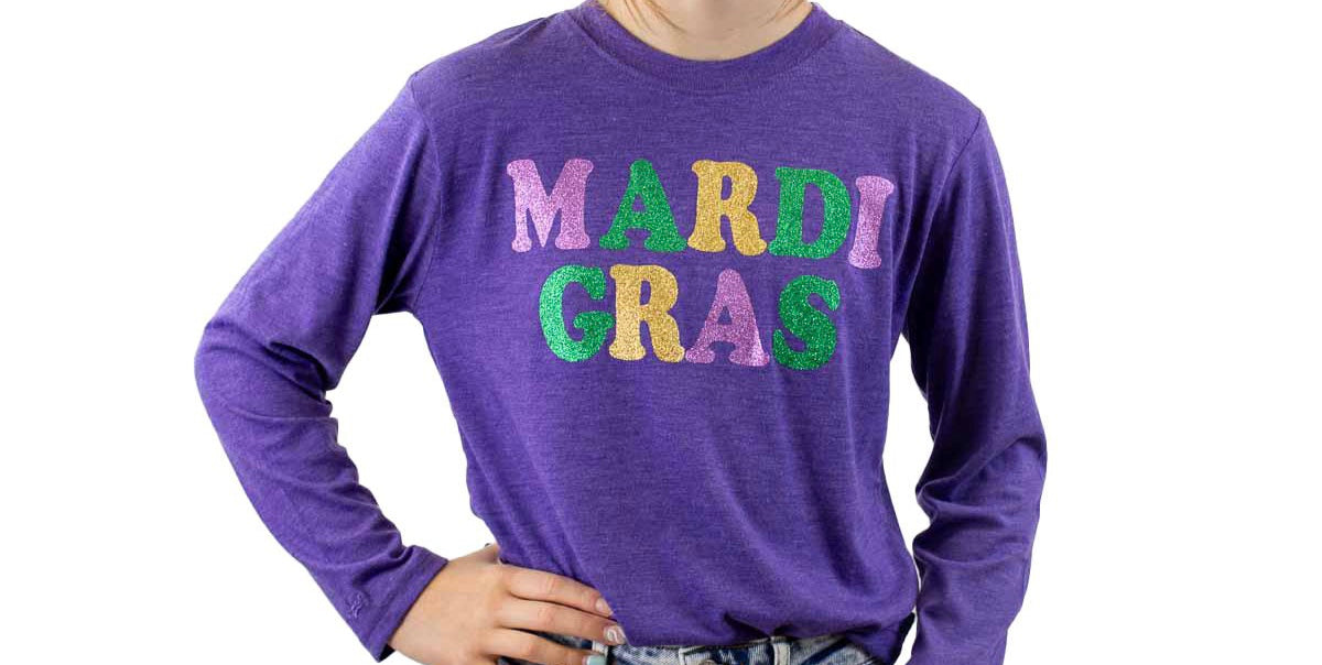 Youth MG Glitter Long Sleeve