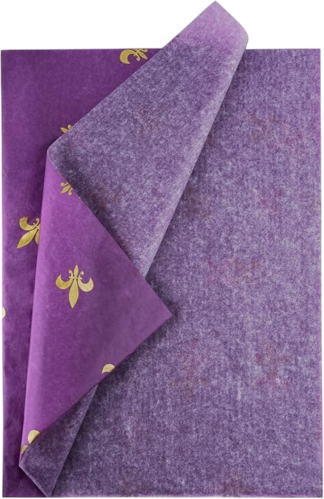19.7" X 27.5" Fleur de Lis Tissue Paper 5 Sheets