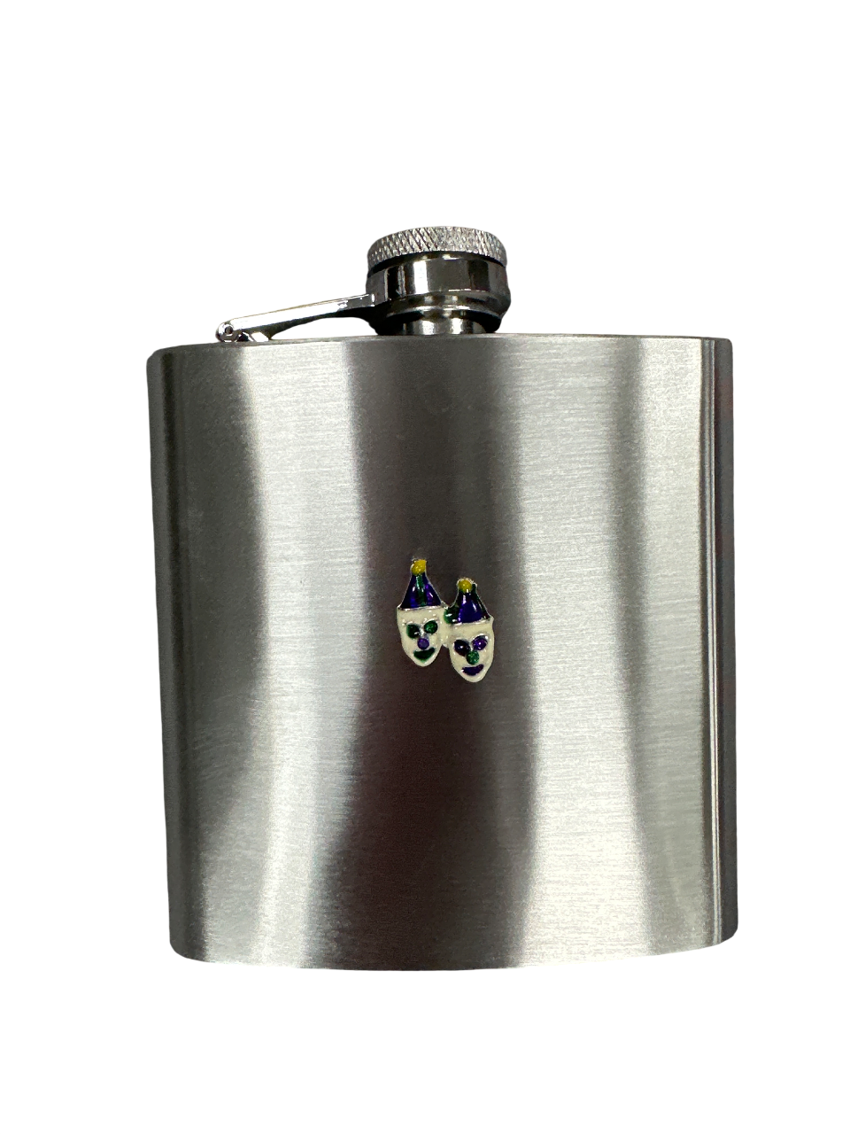 6oz Mardi Gras Hip Flask