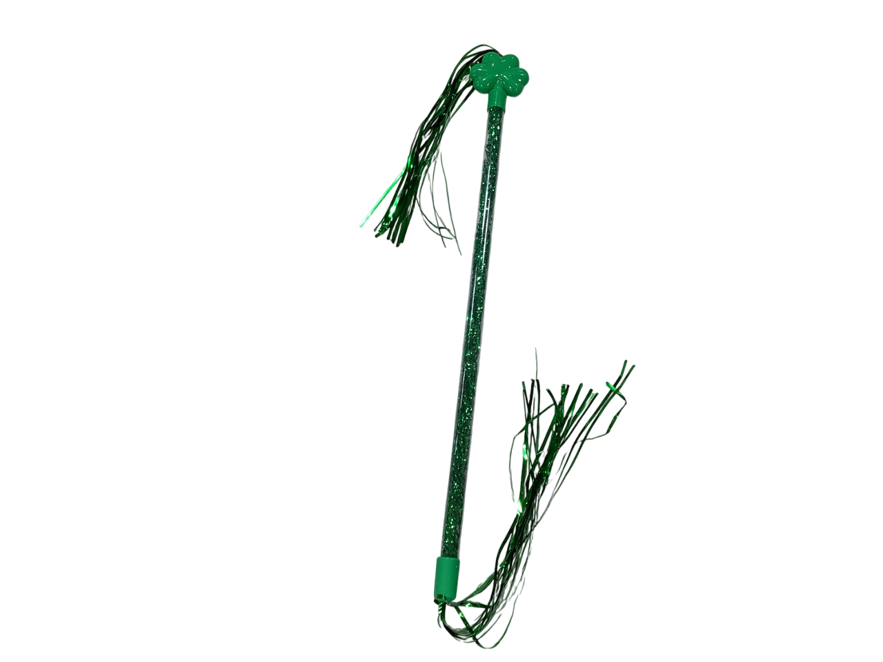 19" Shamrock Tinsel Baton dz