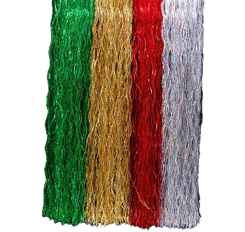 Red, Green, Gold, and Silver Lametta