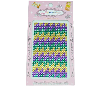 Purple, Green, and Gold Cell Phone Sticker