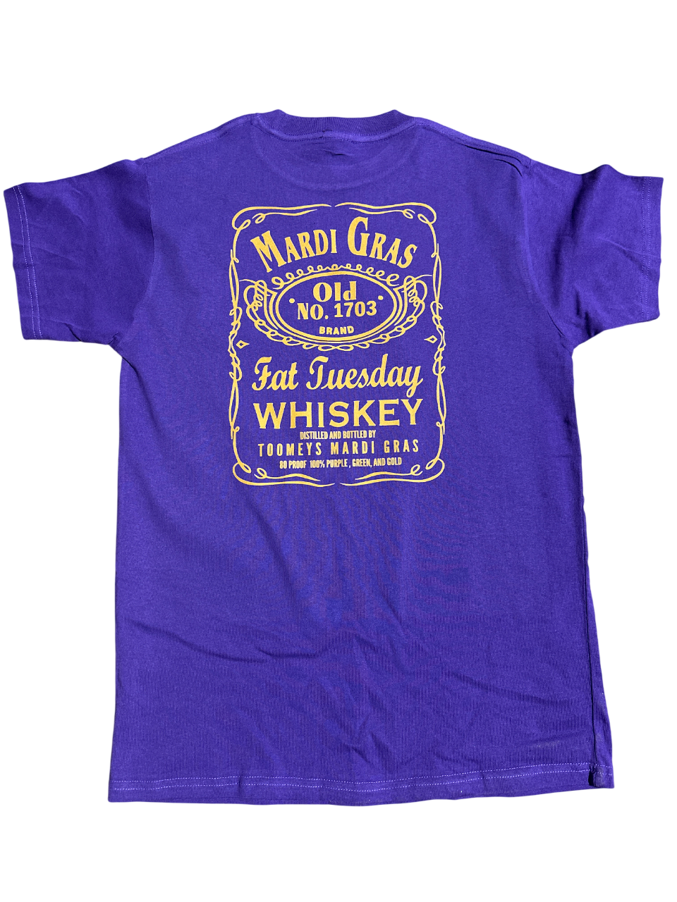 Purple Mardi Gras Whiskey Short Sleeve