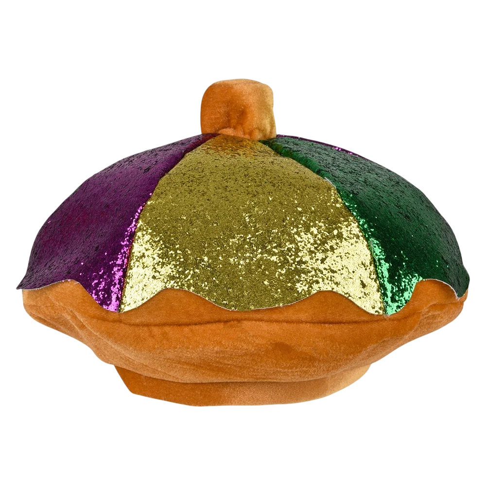 Light Up Mardi Gras King Cake Hat