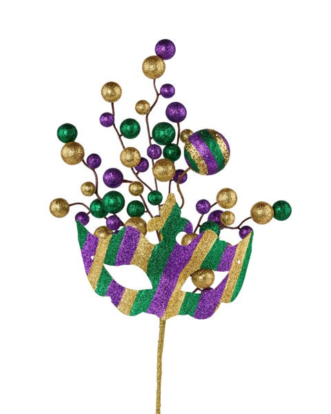 18"Glitter Masquerade Mask Ball Spray