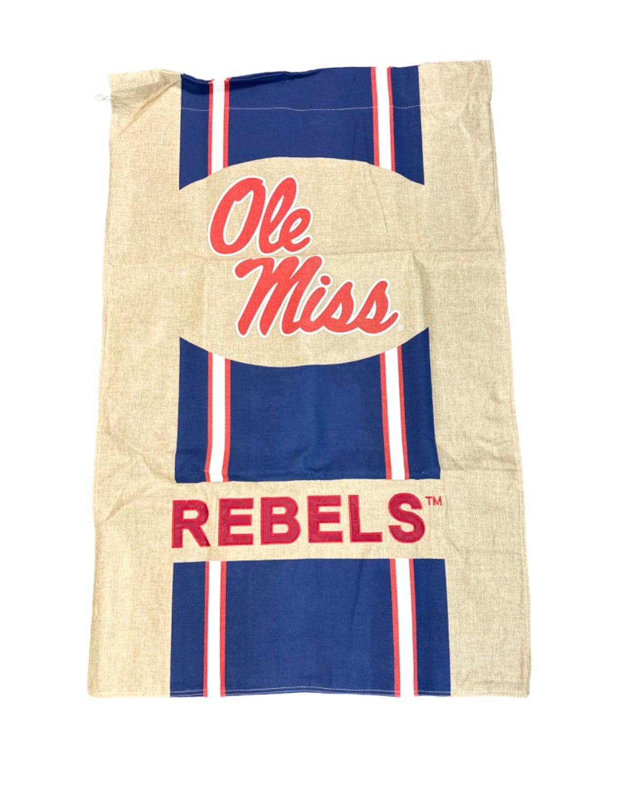 Ole Miss Burlap Flag
