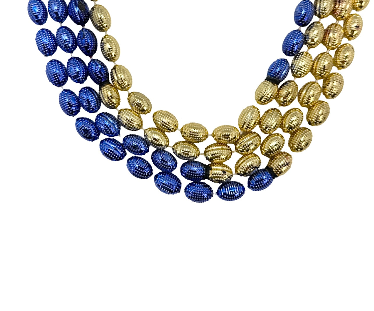 36" Sectional Gold & Blue Football Bead