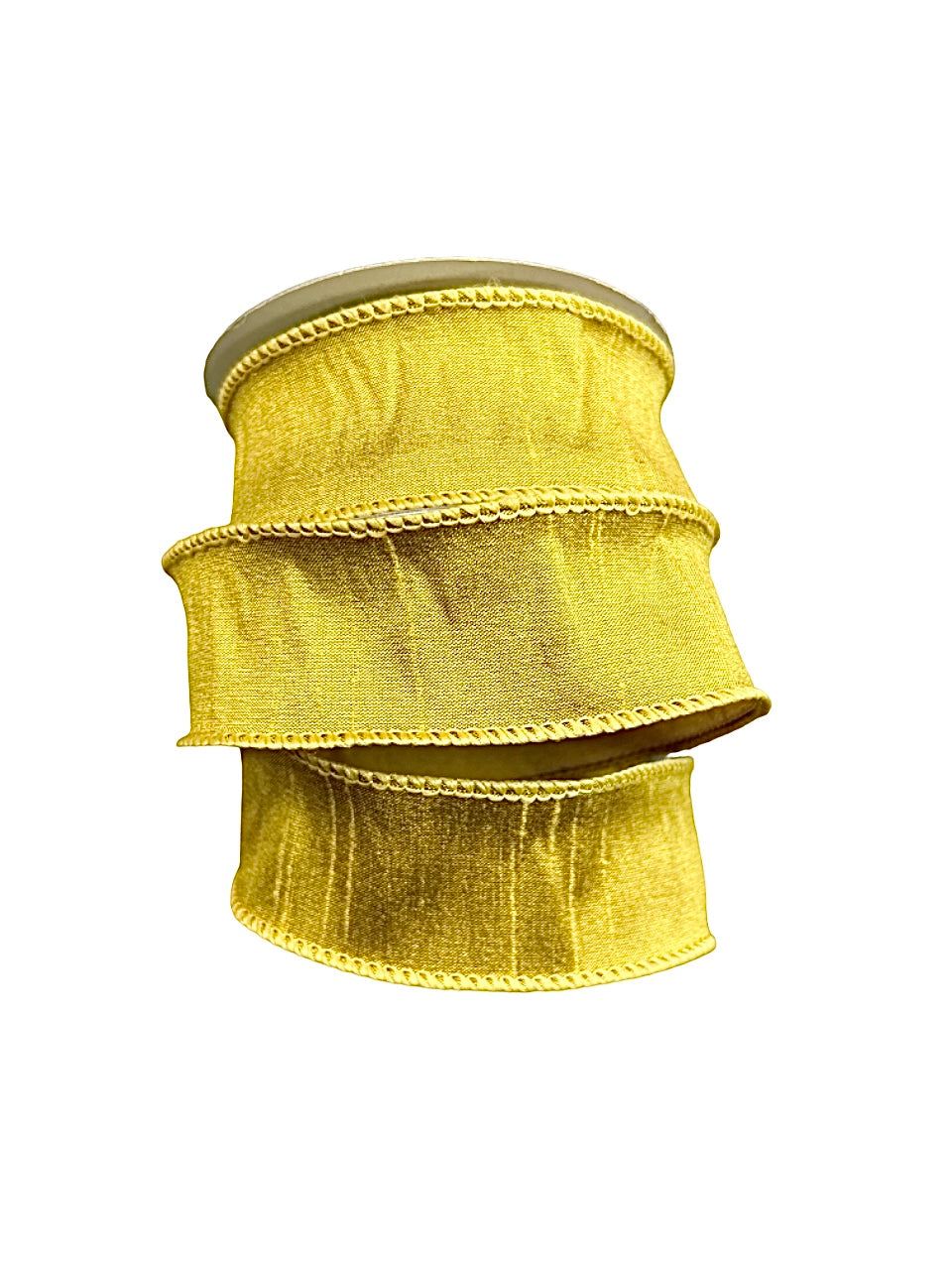 Dupioni wired edge Gold Ribbon 1 1/2"X10yds