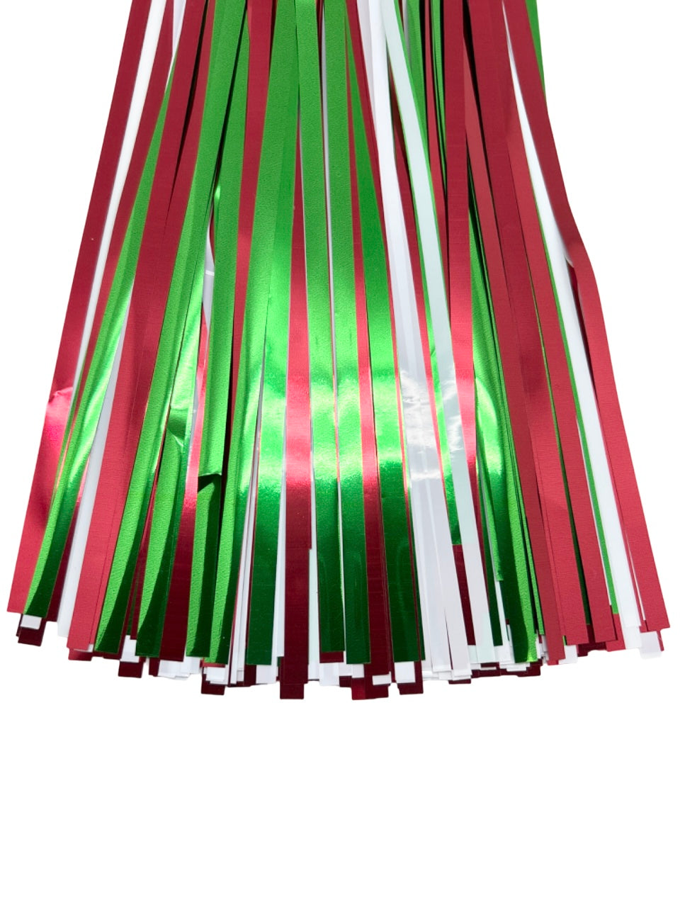 15" x 10' Red, Green, and White Fringe