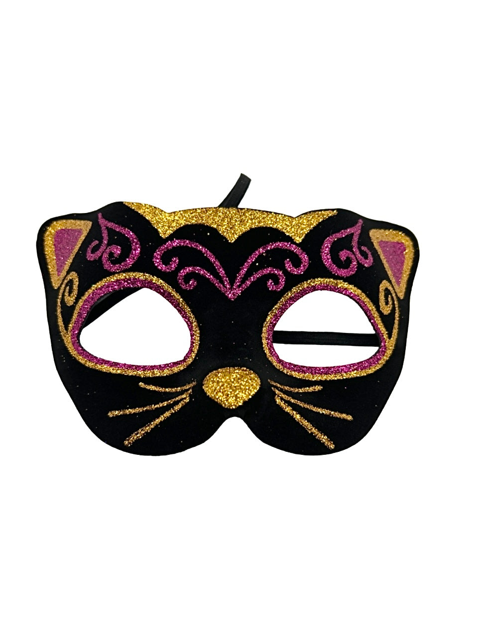 Black Cat Mask W/ Painting