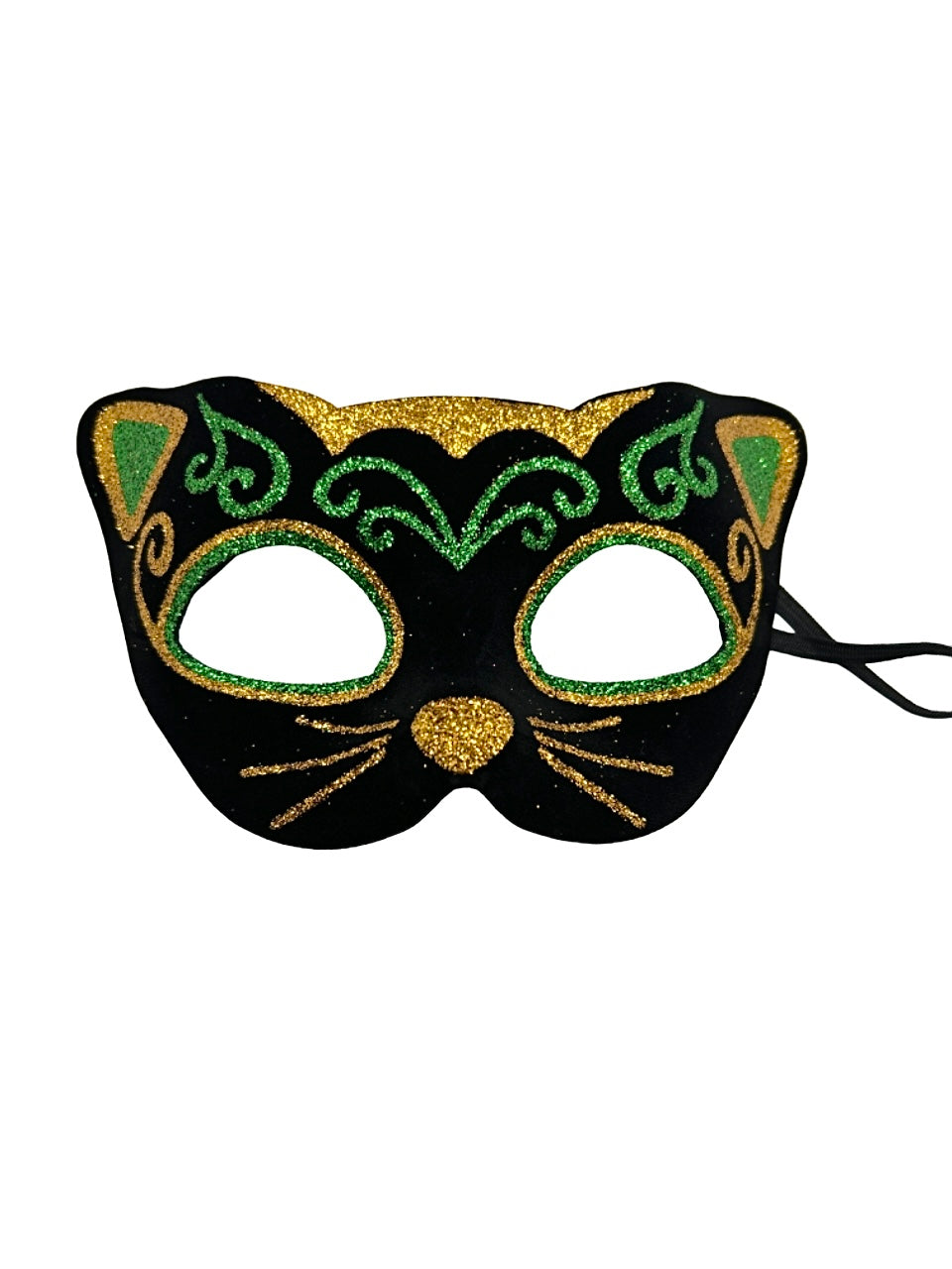 Black Cat Mask W/ Painting