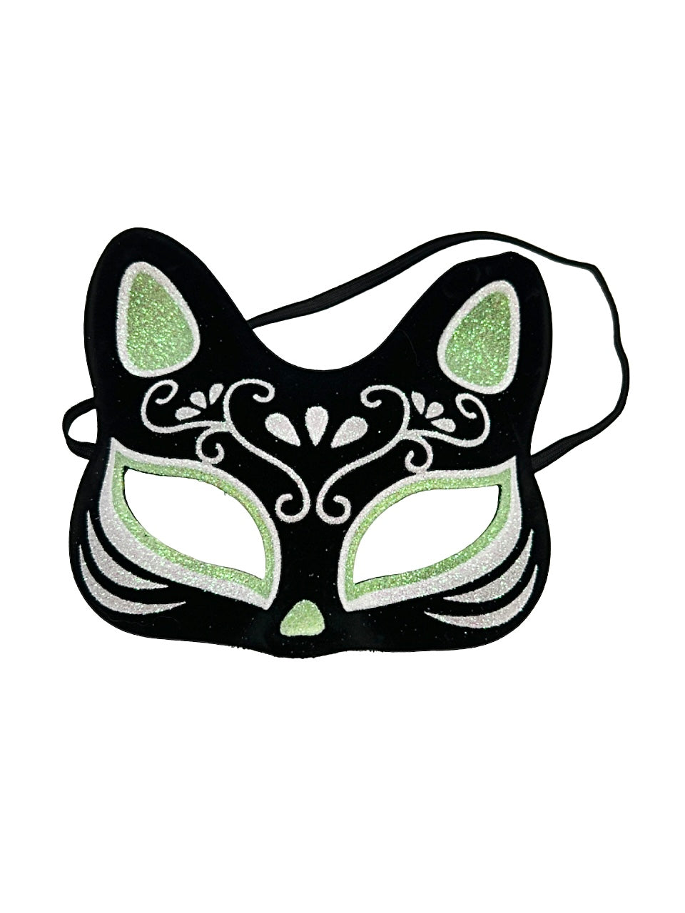 Black Cat Mask W/ Painting