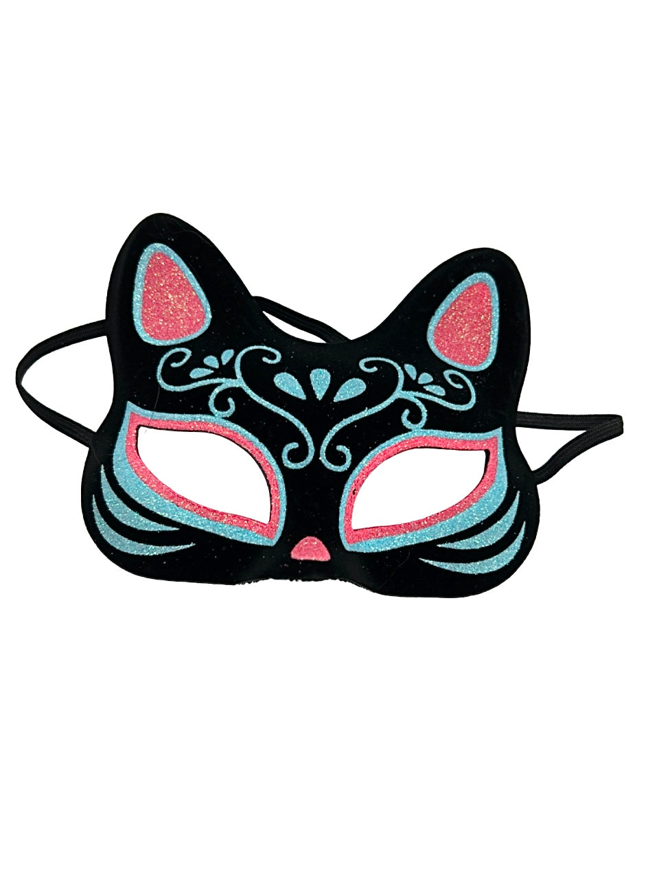 Black Cat Mask W/ Painting