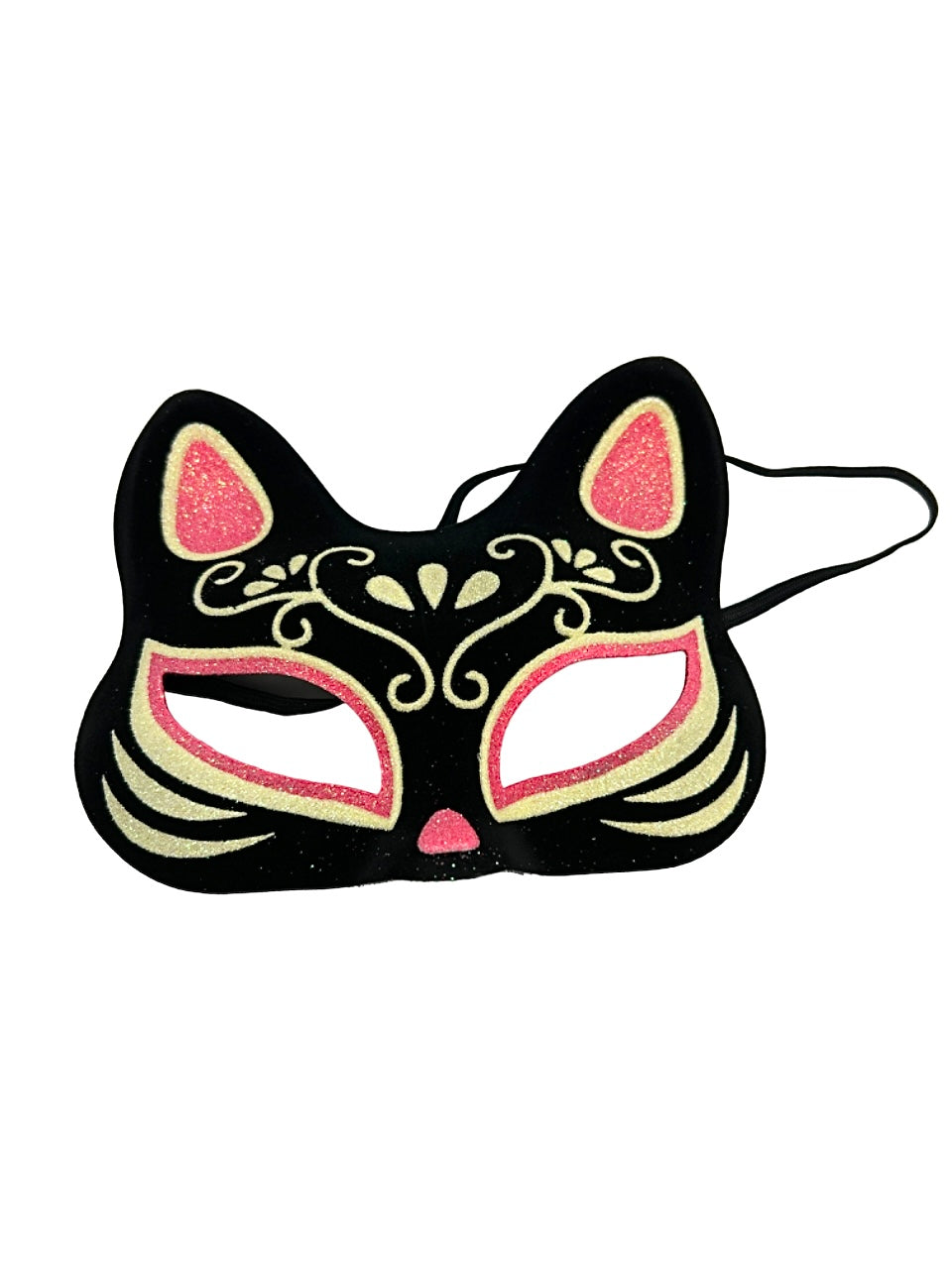 Black Cat Mask W/ Painting
