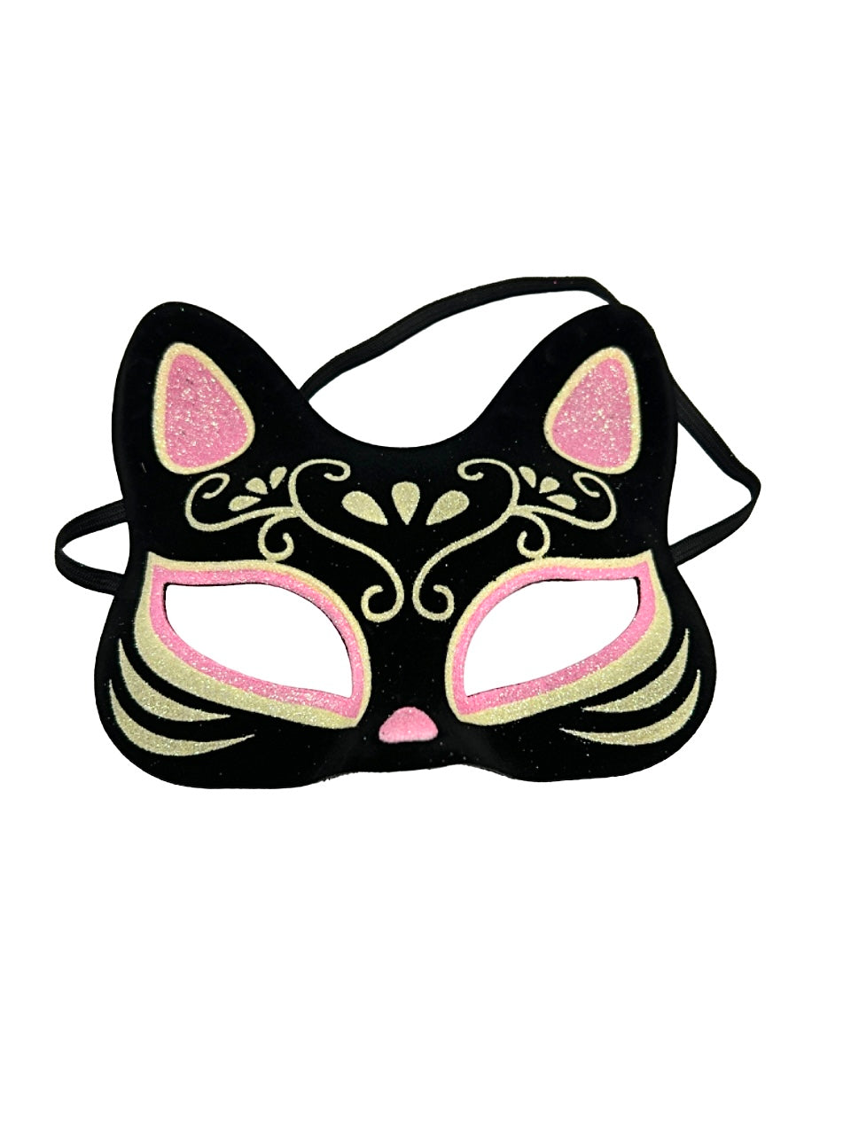 Black Cat Mask W/ Painting