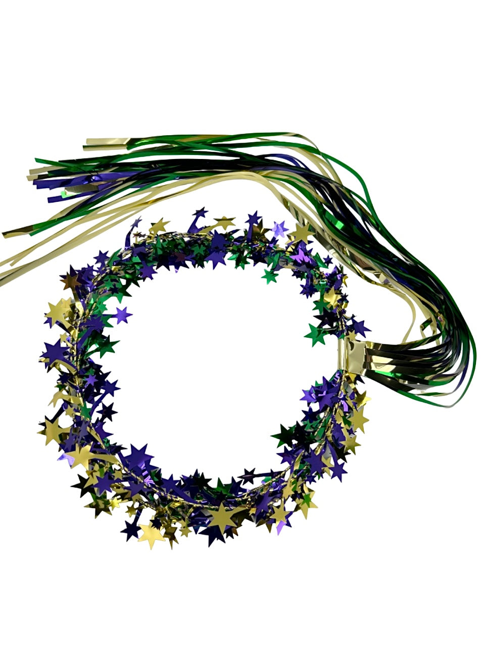 Purple, Green, & Gold Star Halo 6pc