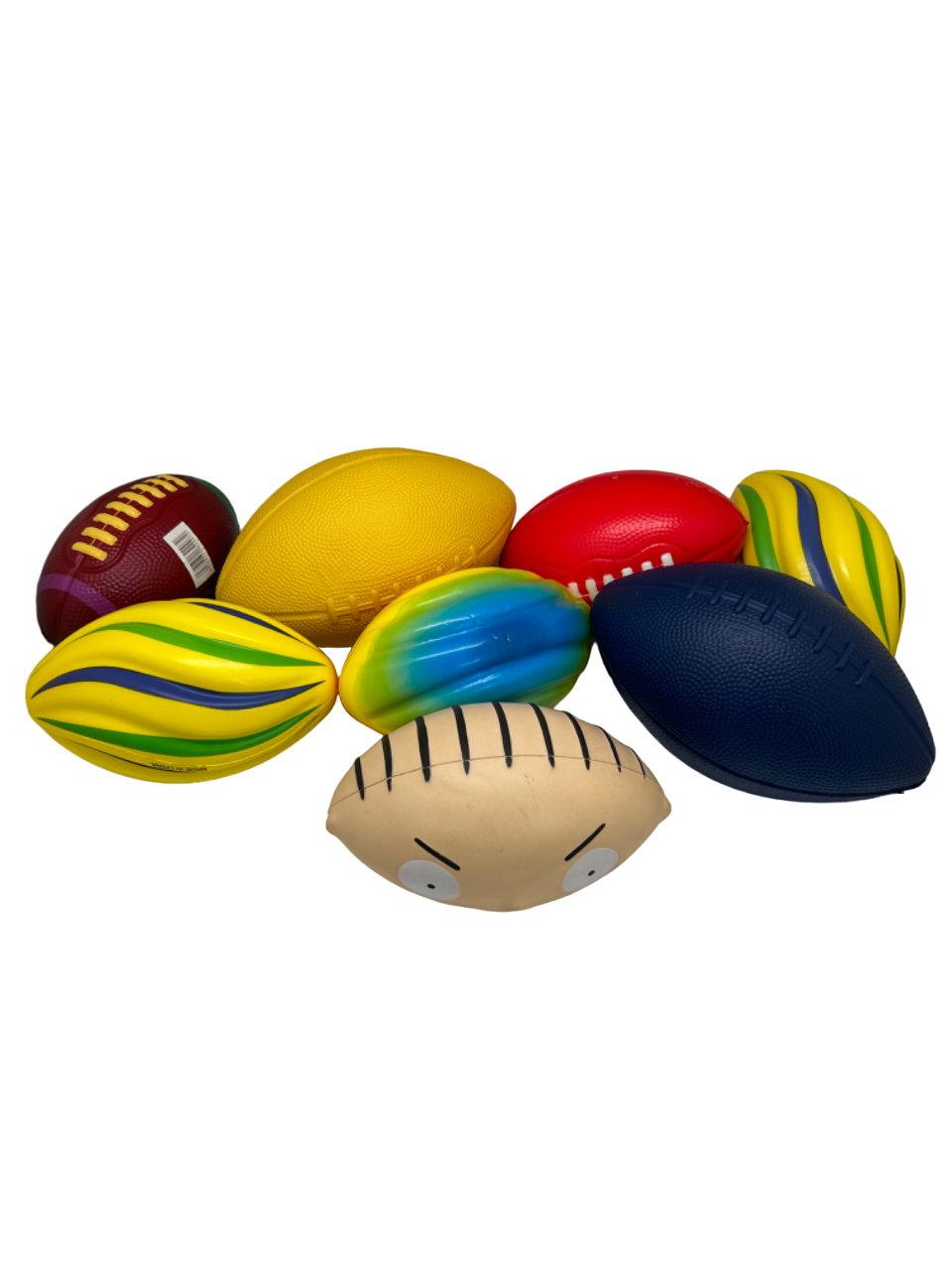 30 pc 7"- 8" Assorted Footballs