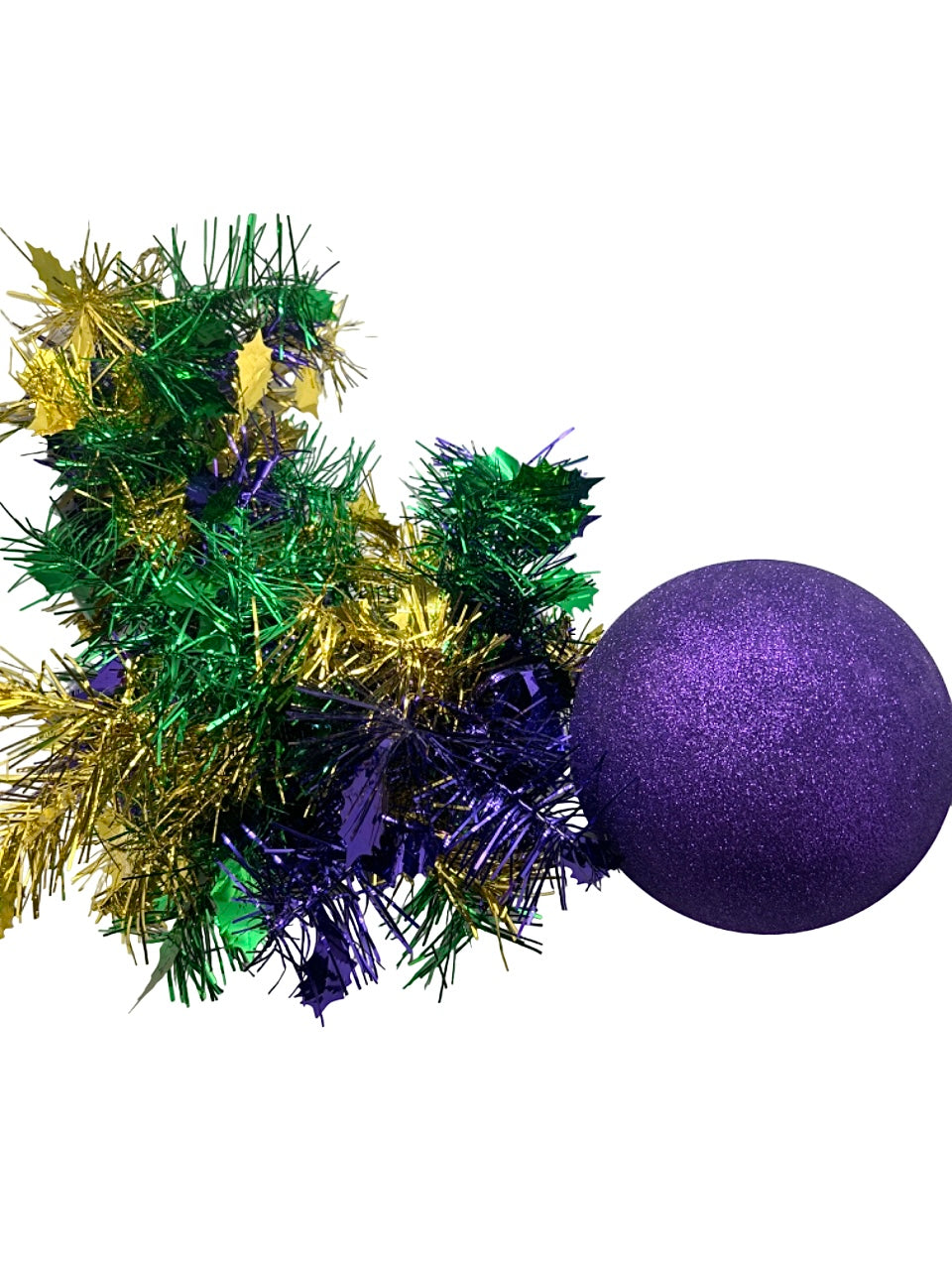 24" PGG Foil Garland with 200mm Purple Ball