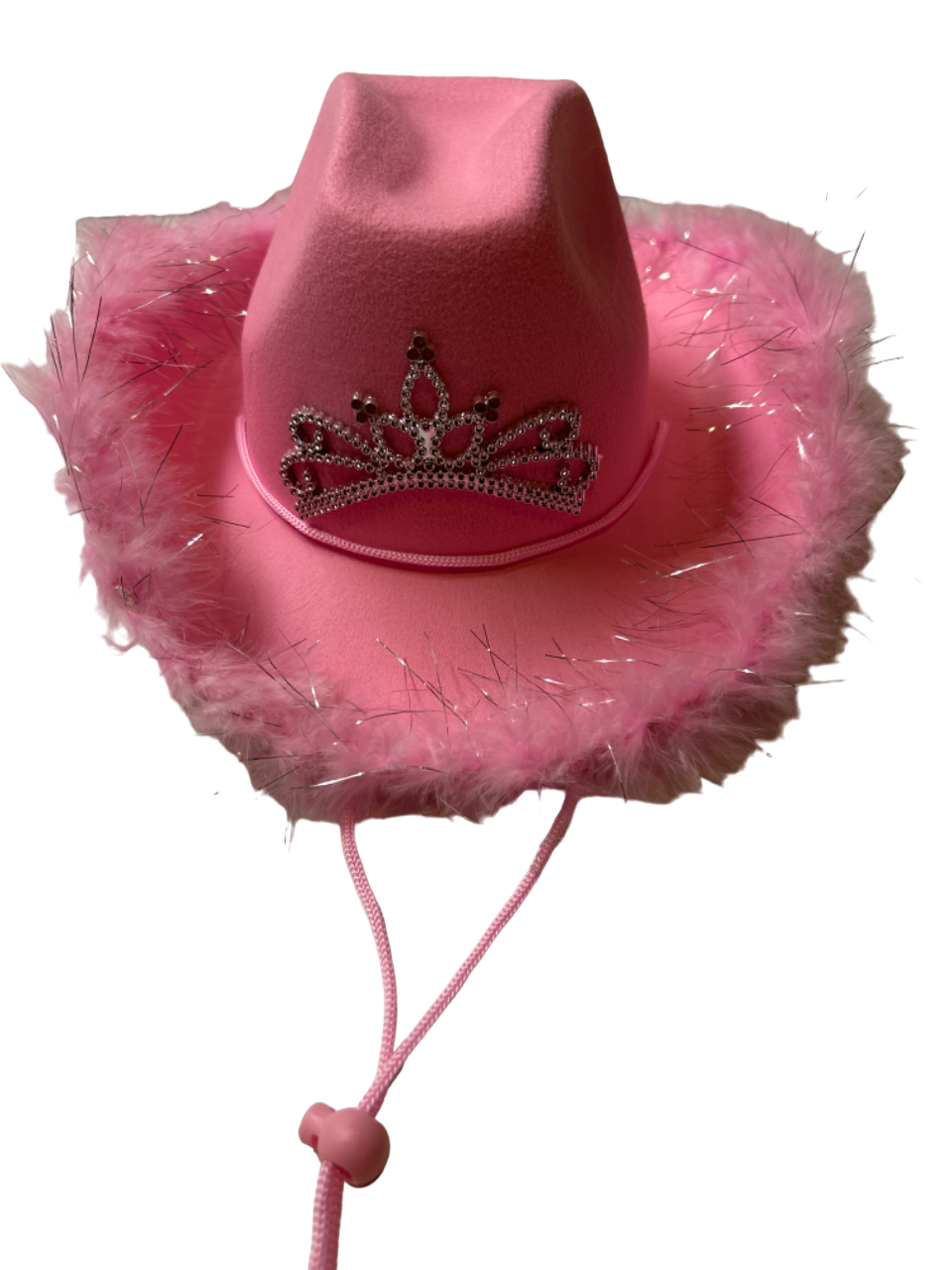 Pink Cowboy Hat W/ Light Up Tiara - Main Image