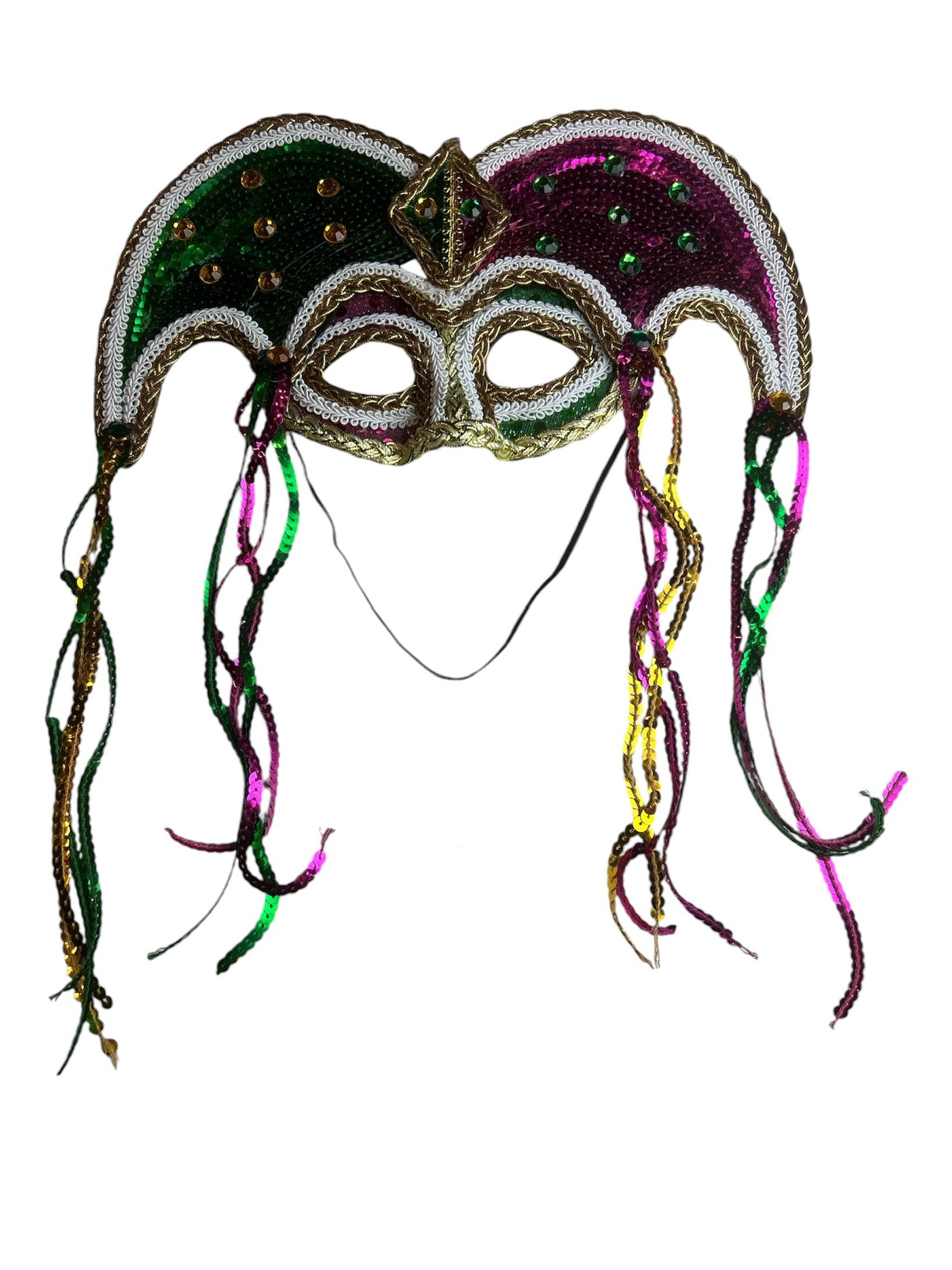 Mardi Gras Jester Face Mask