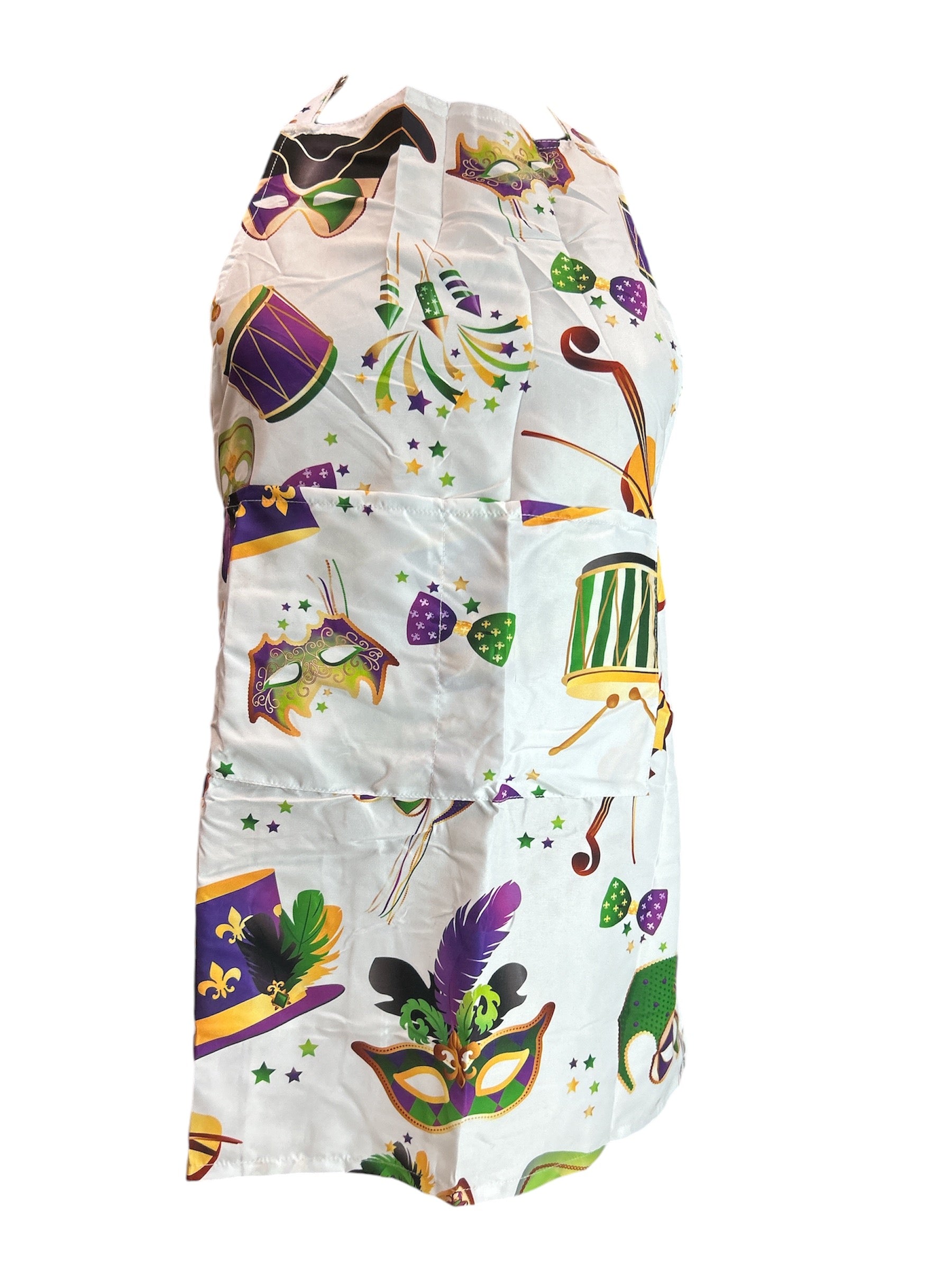 26" x 30" All Things Mardi Gras Apron