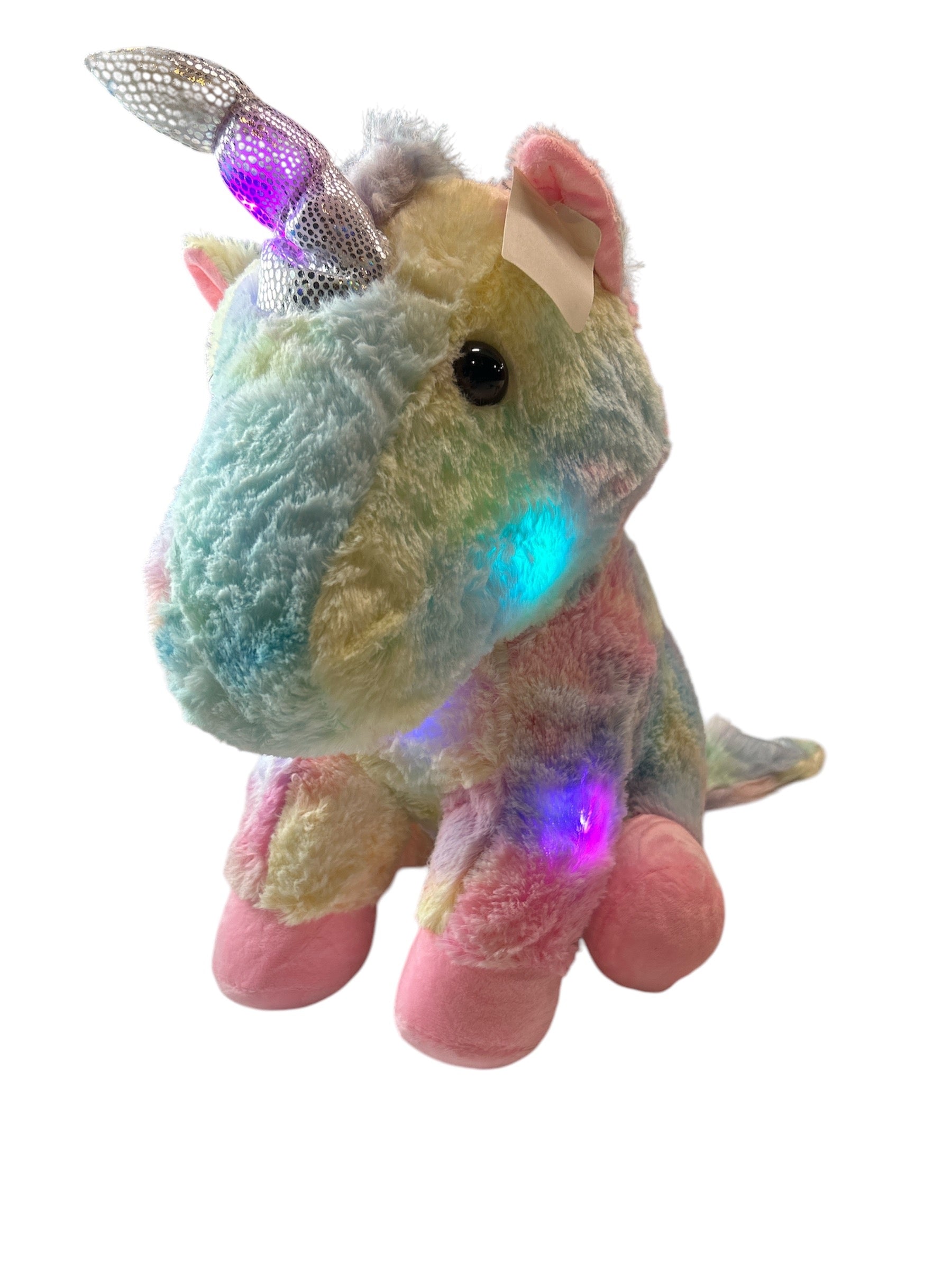 HOT Rainbow Unicorn Light Up Unicorn Plush Toy 16
