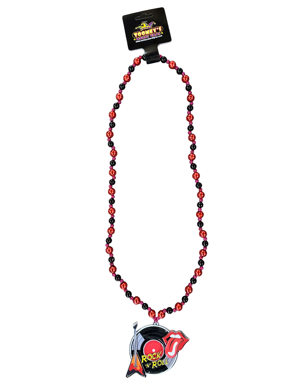 38" Lips/Guitar/Rock N Roll Bead