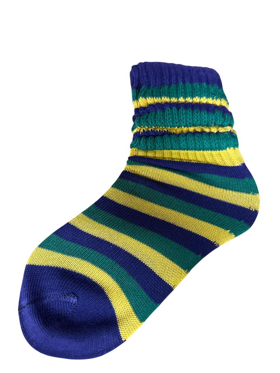 Mardi Gras PGG Striped Slouch Socks