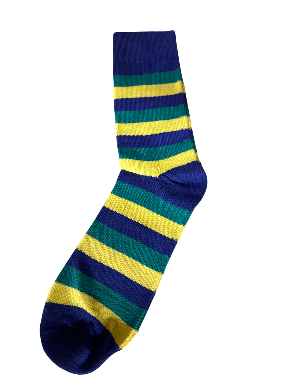 Striped Mardi Gras Socks Size 9-11