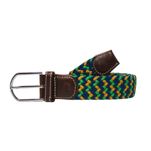 The Limerick Tri-Color Woven Elastic Stretch Belt