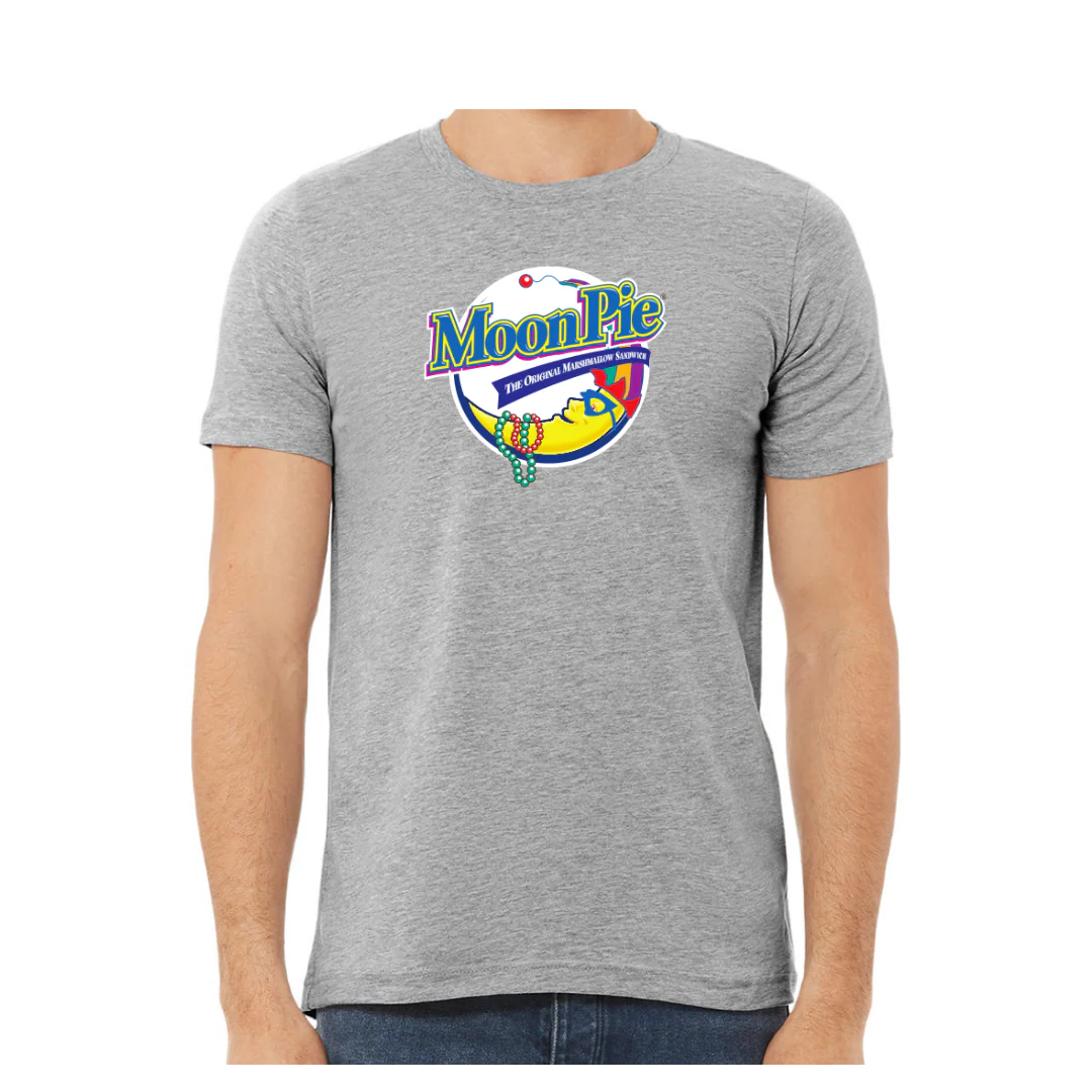 Sport Gray Mardi Gras Logo Tee