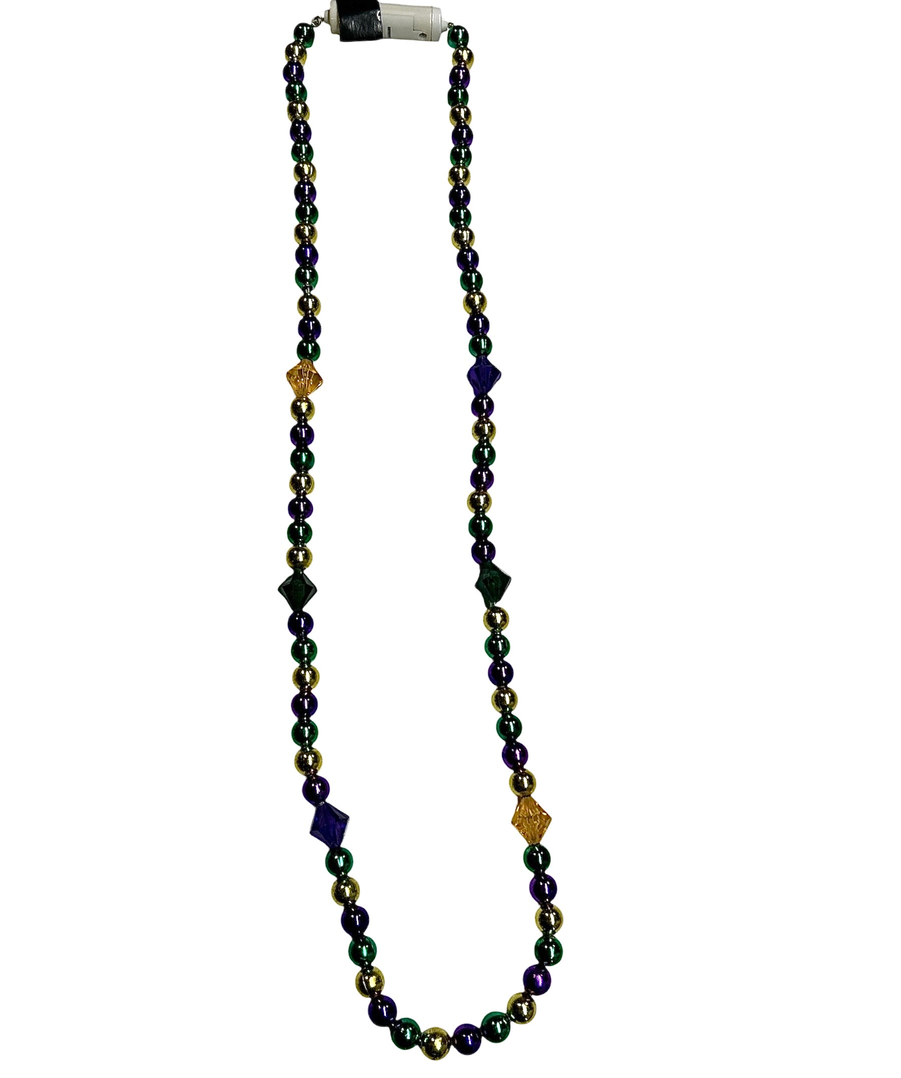 36" LED Purple, Green, & Gold Bead