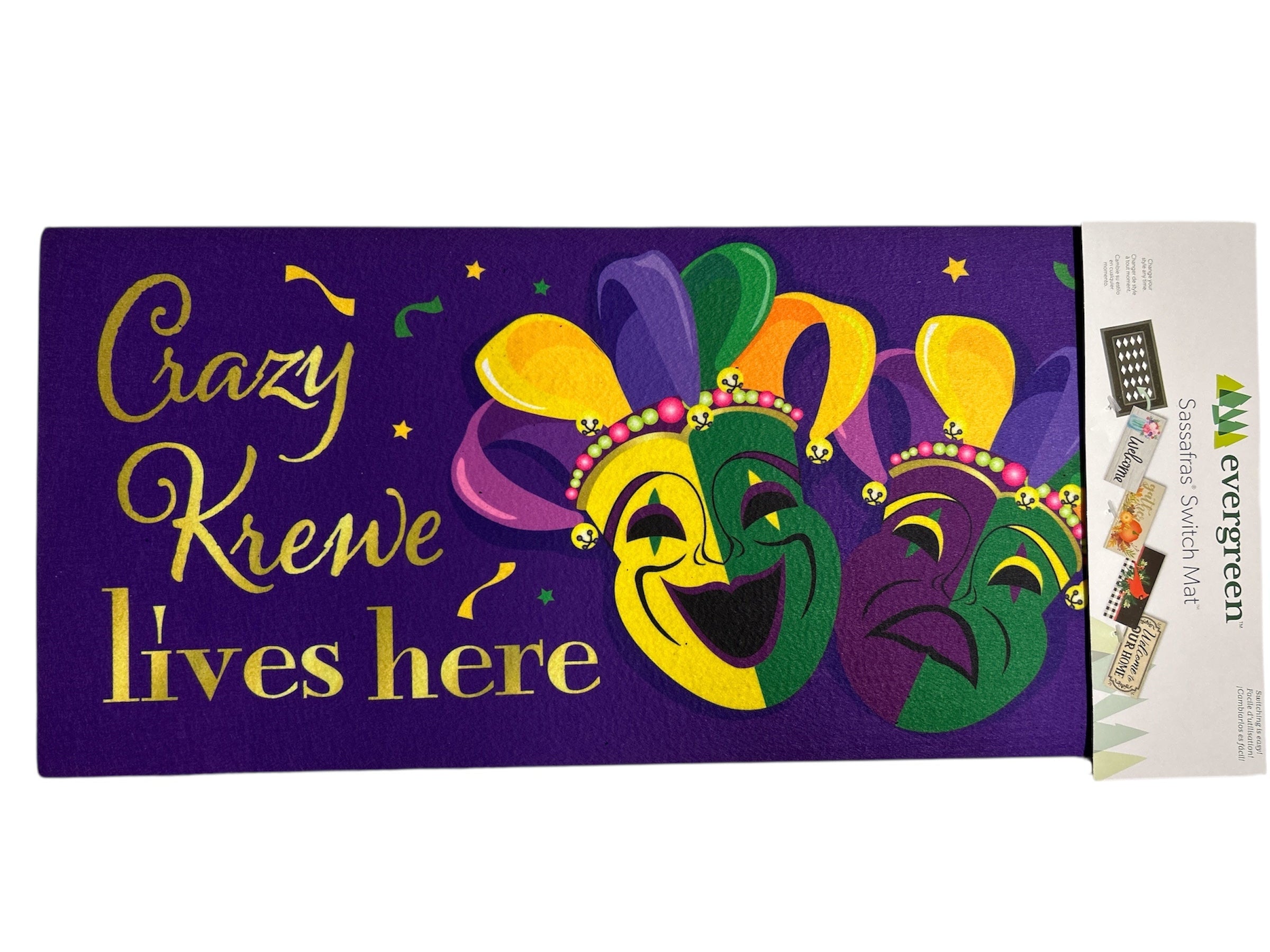 Crazy Krewe Lives Here Sassafras Switch Mat