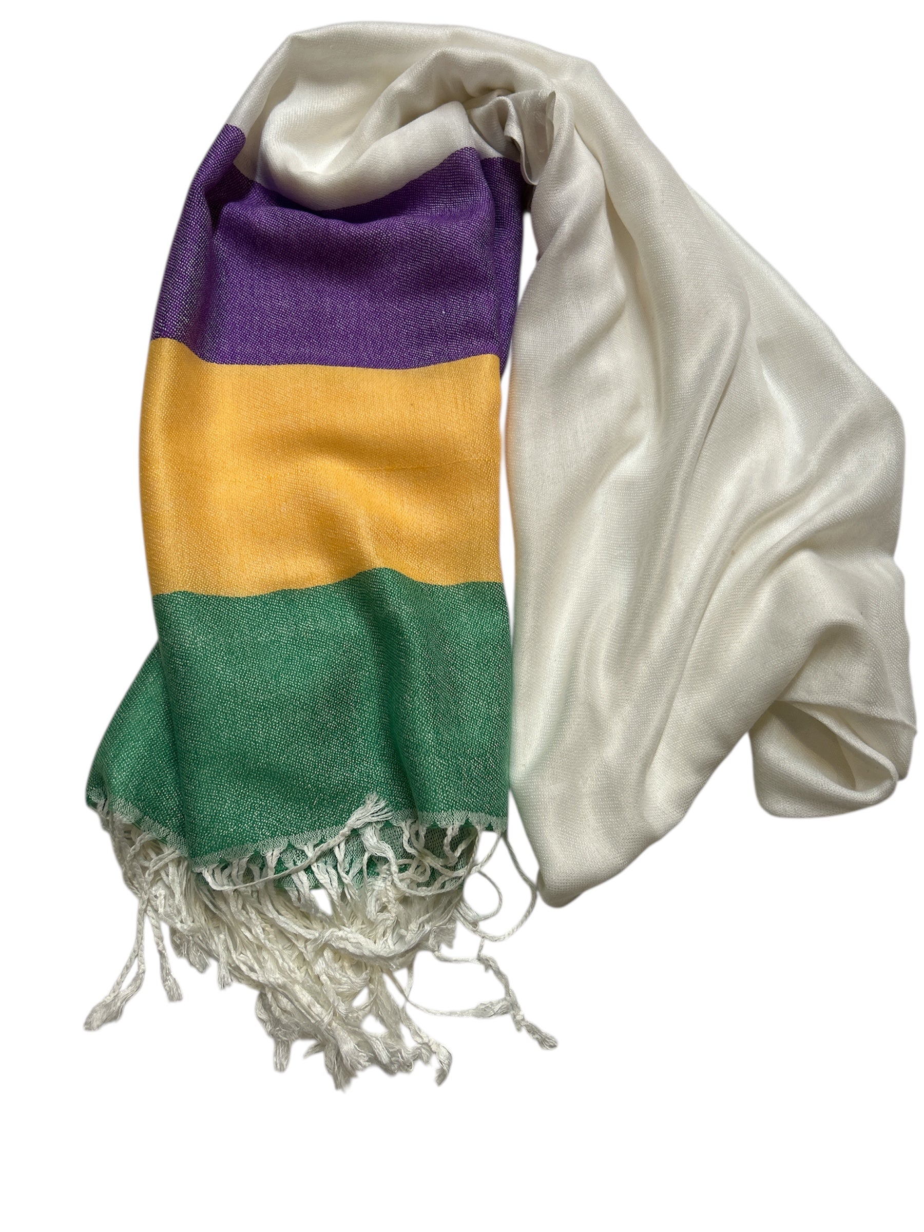 Mardi Gras Striped Scarf