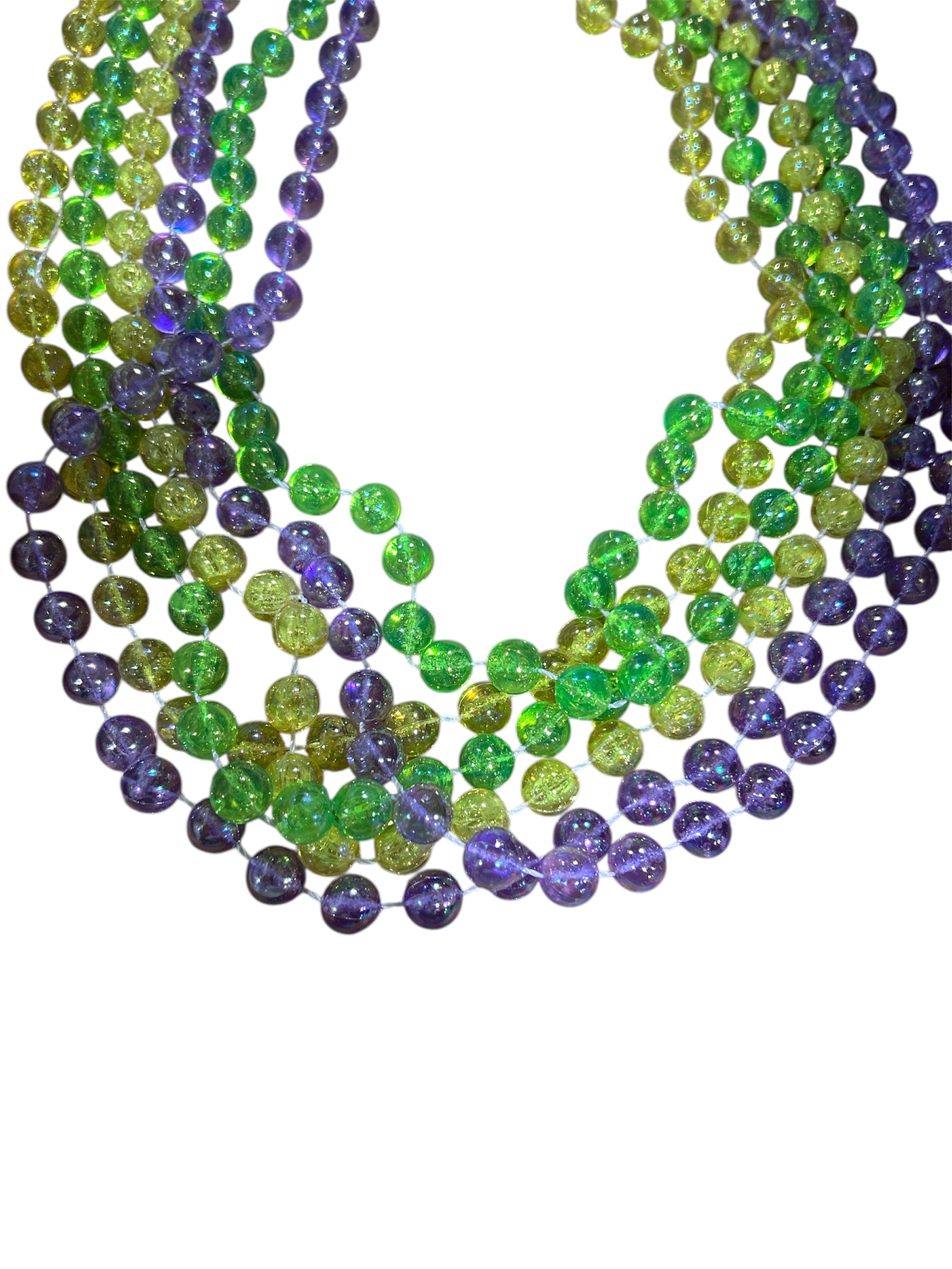 40" 12mm Round AB PGG Beads