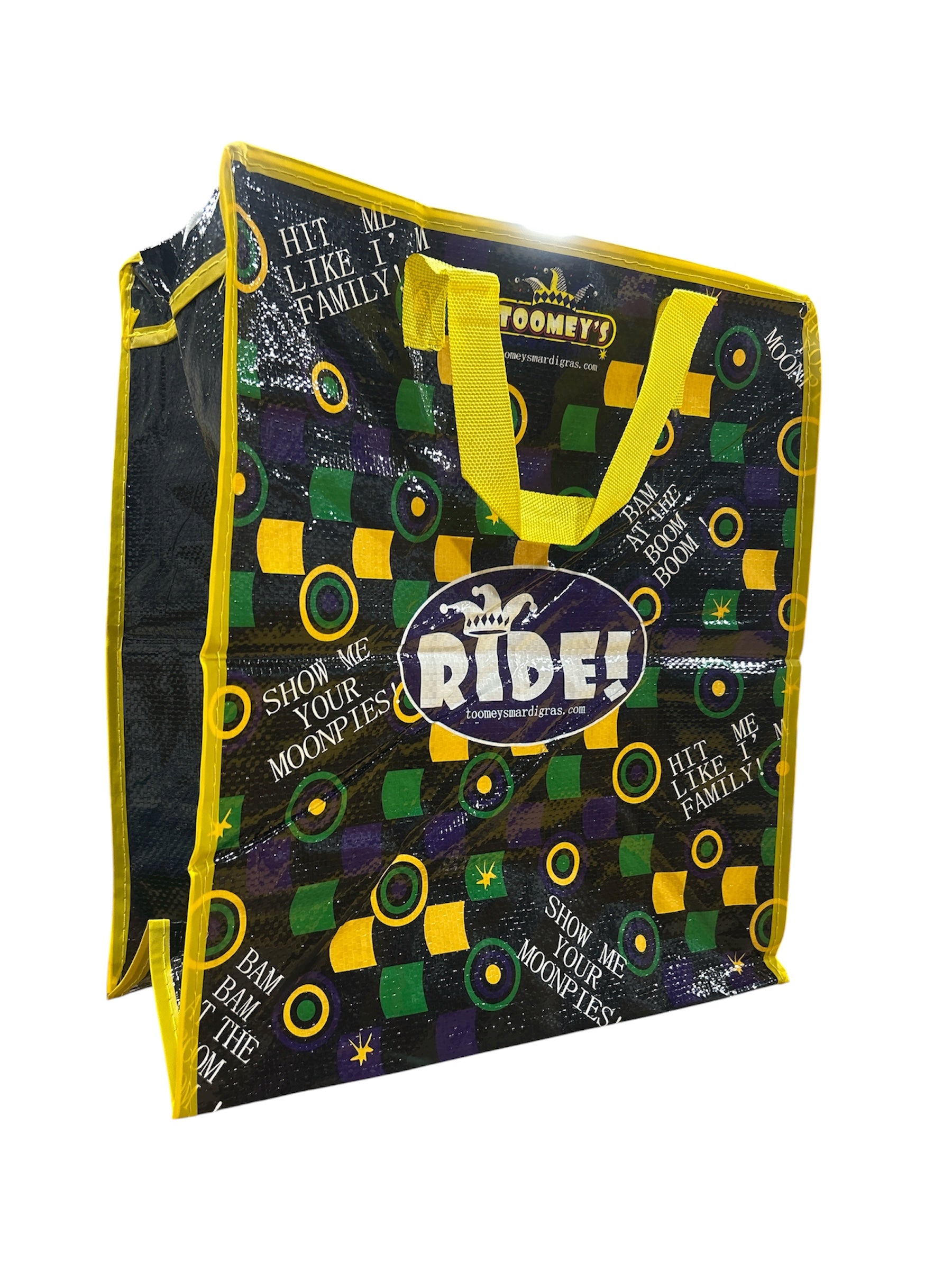 14" x 16" Mardi Gras Zipper Bag Large