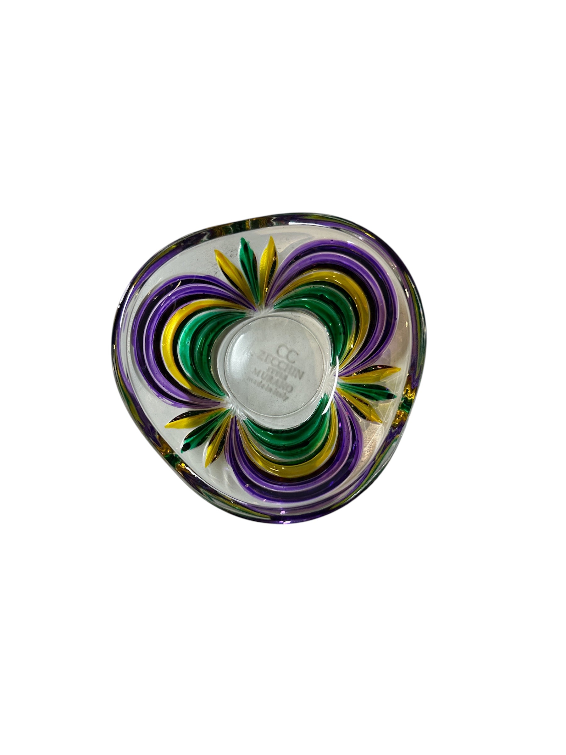 Votive Mardi Gras Holder/Dish