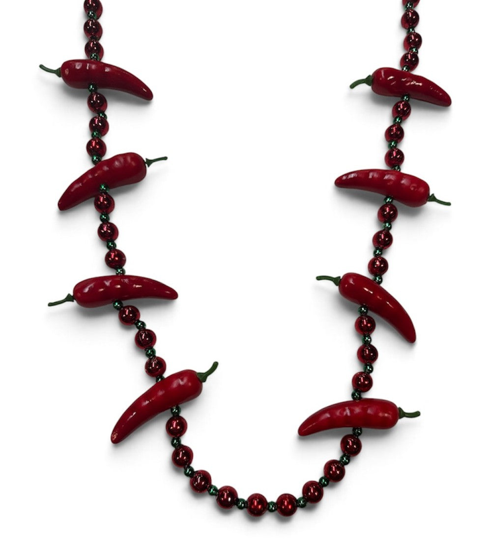 42" Red Chili Peppers Bead