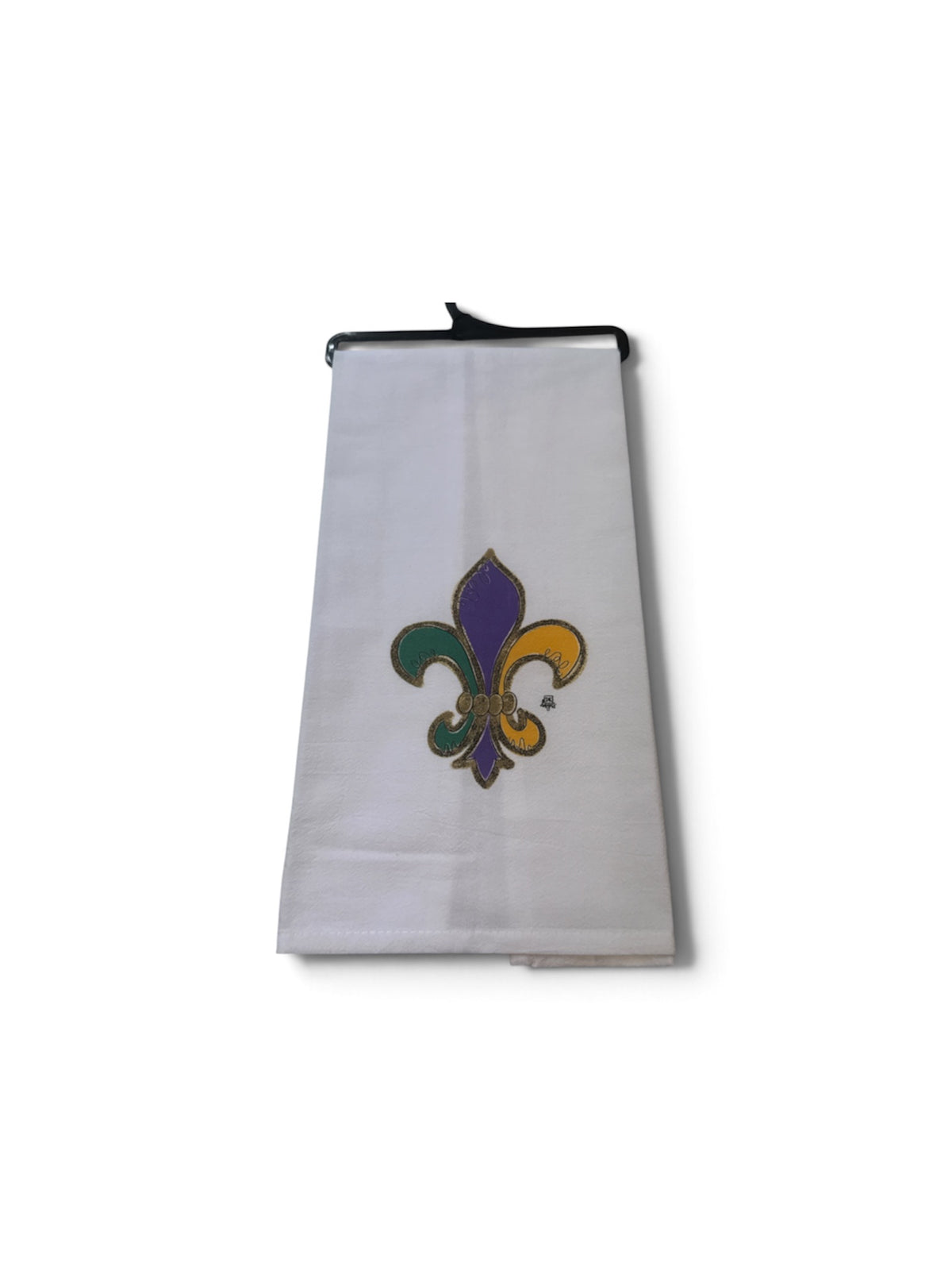 Mardi Gras Fleur de Lis Tea Towel