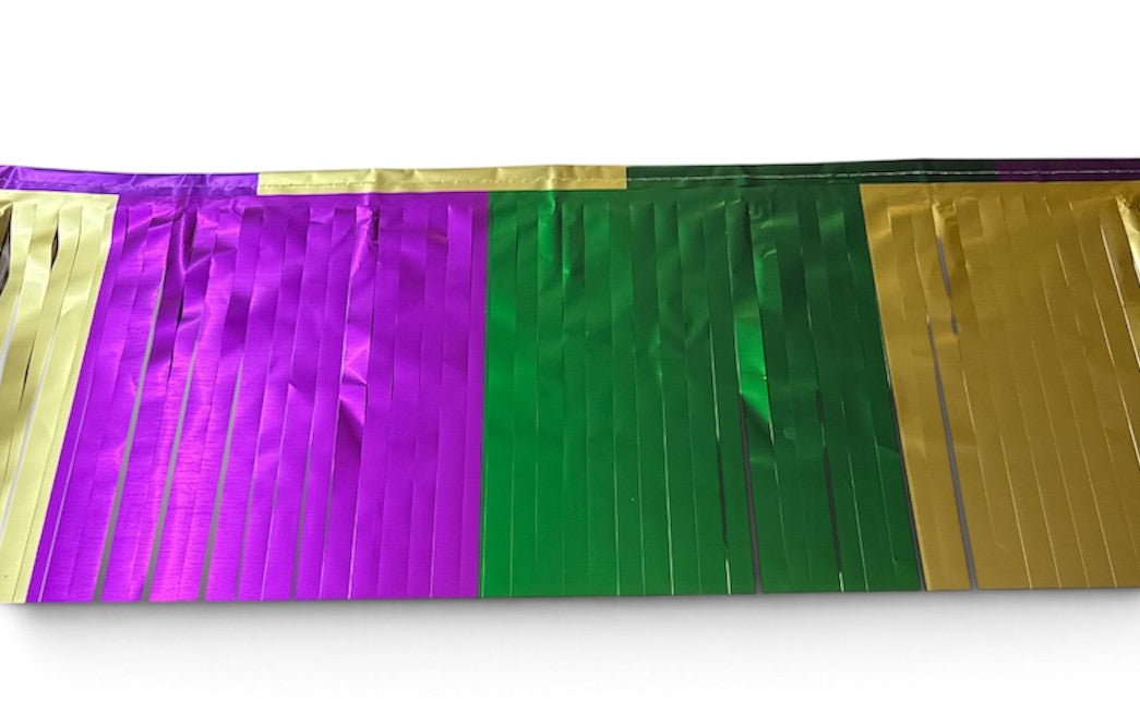 15" x 10' PGG Matte Mardi Gras Fringe