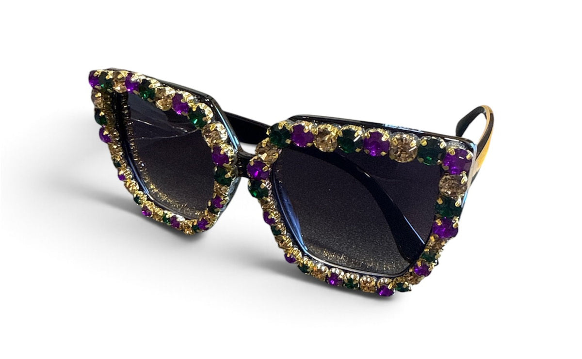 Large Mardi Gras Sunglasses