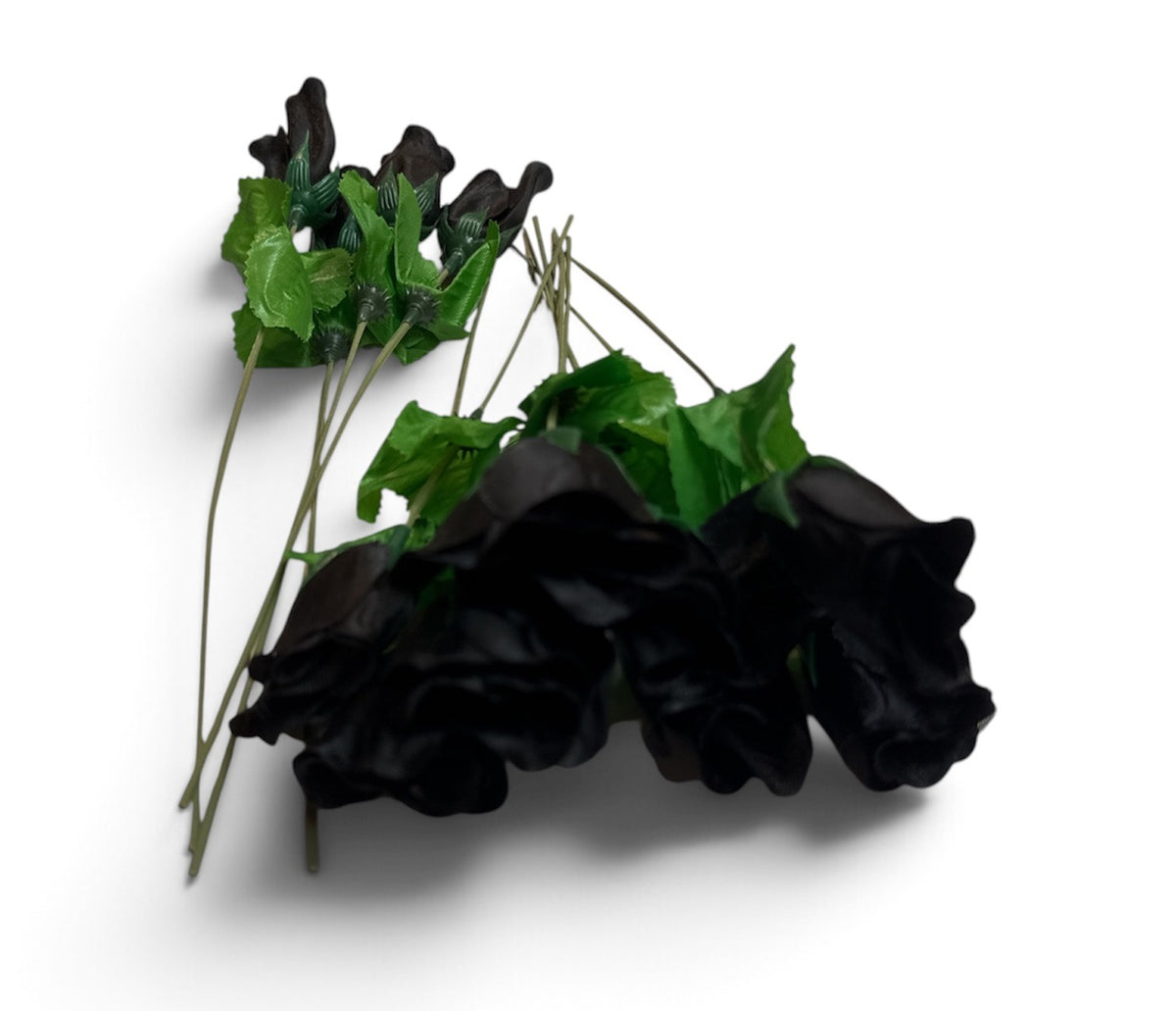 11.5" Black Roses dz
