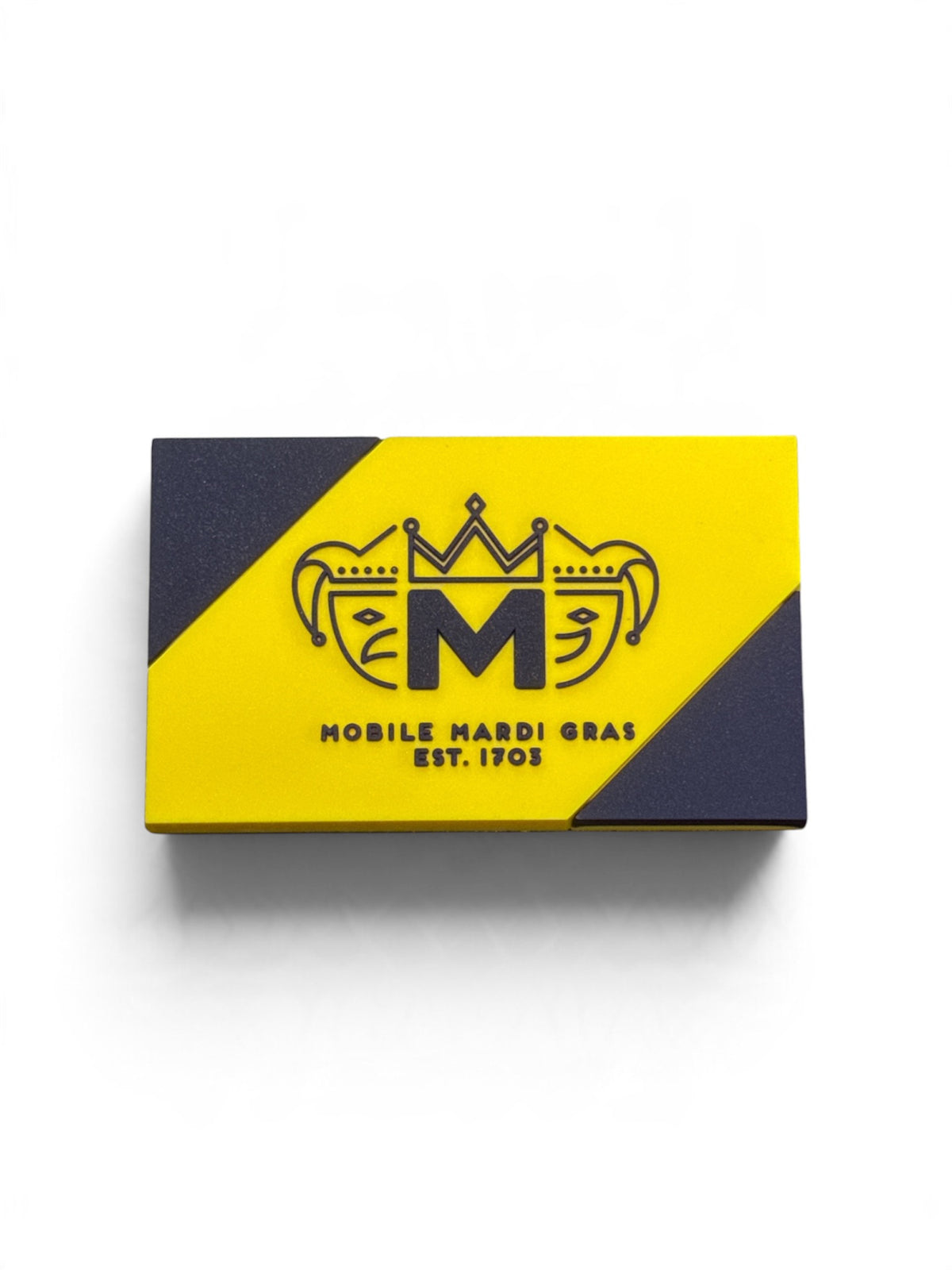 1.5" x 2.5" Purple & Gold Mobile Mardi Gras Magnet