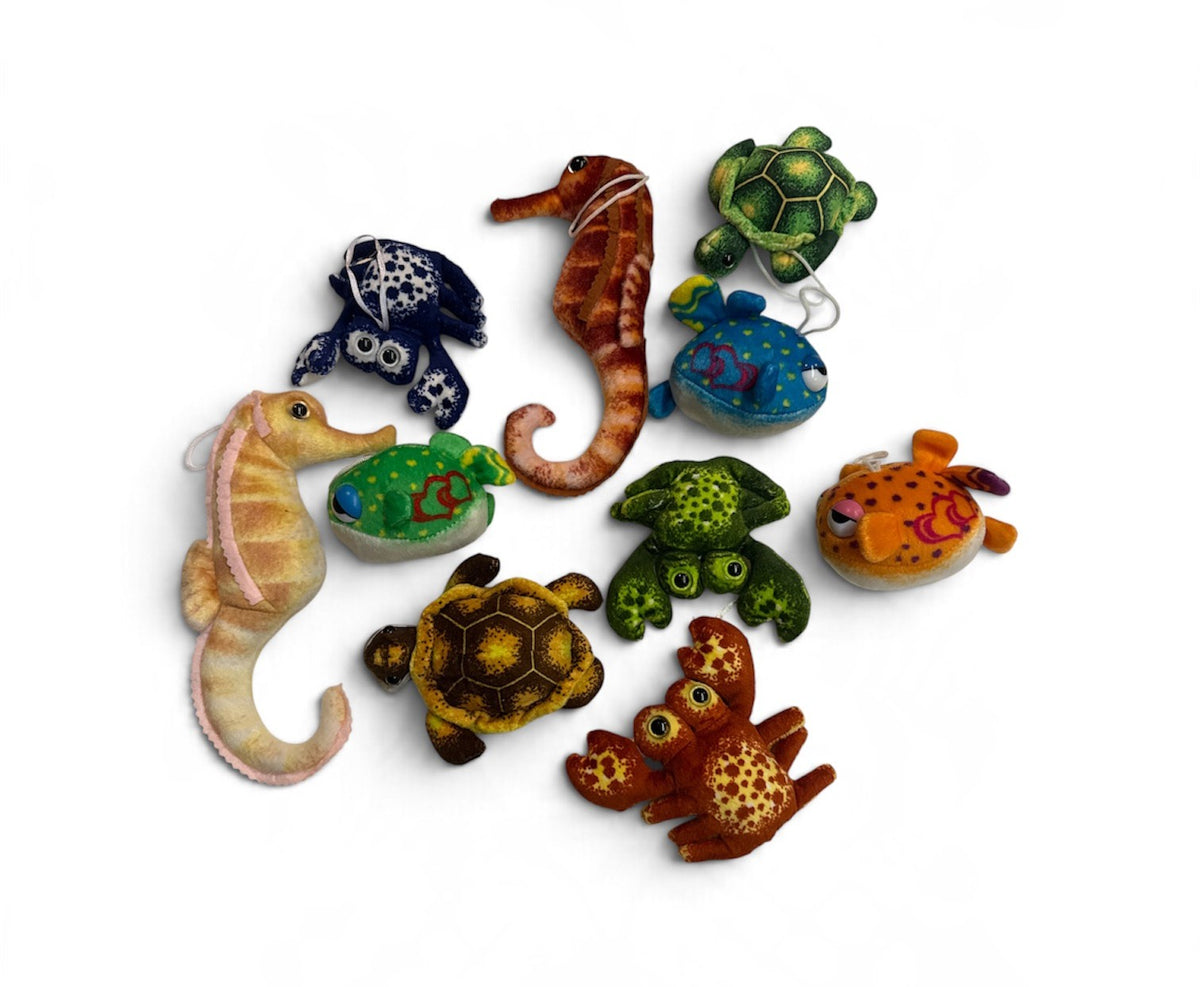 5"-10" ASST Sea Animal Plush 10pc