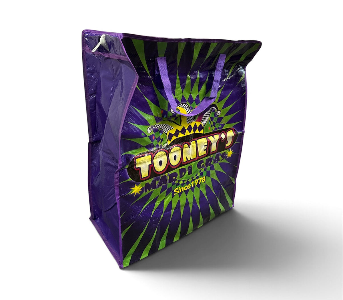 18" x 23" X-Large Mardi Gras Zipper Bag