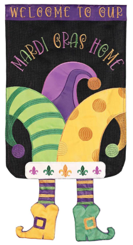 Crazy Leg Jester Garden Flag