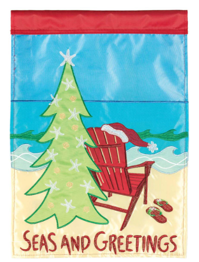 Seas and Greetings Garden Flag