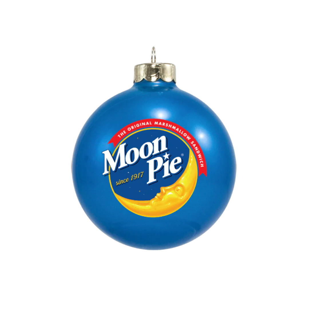 MP Blue Glass Ornament